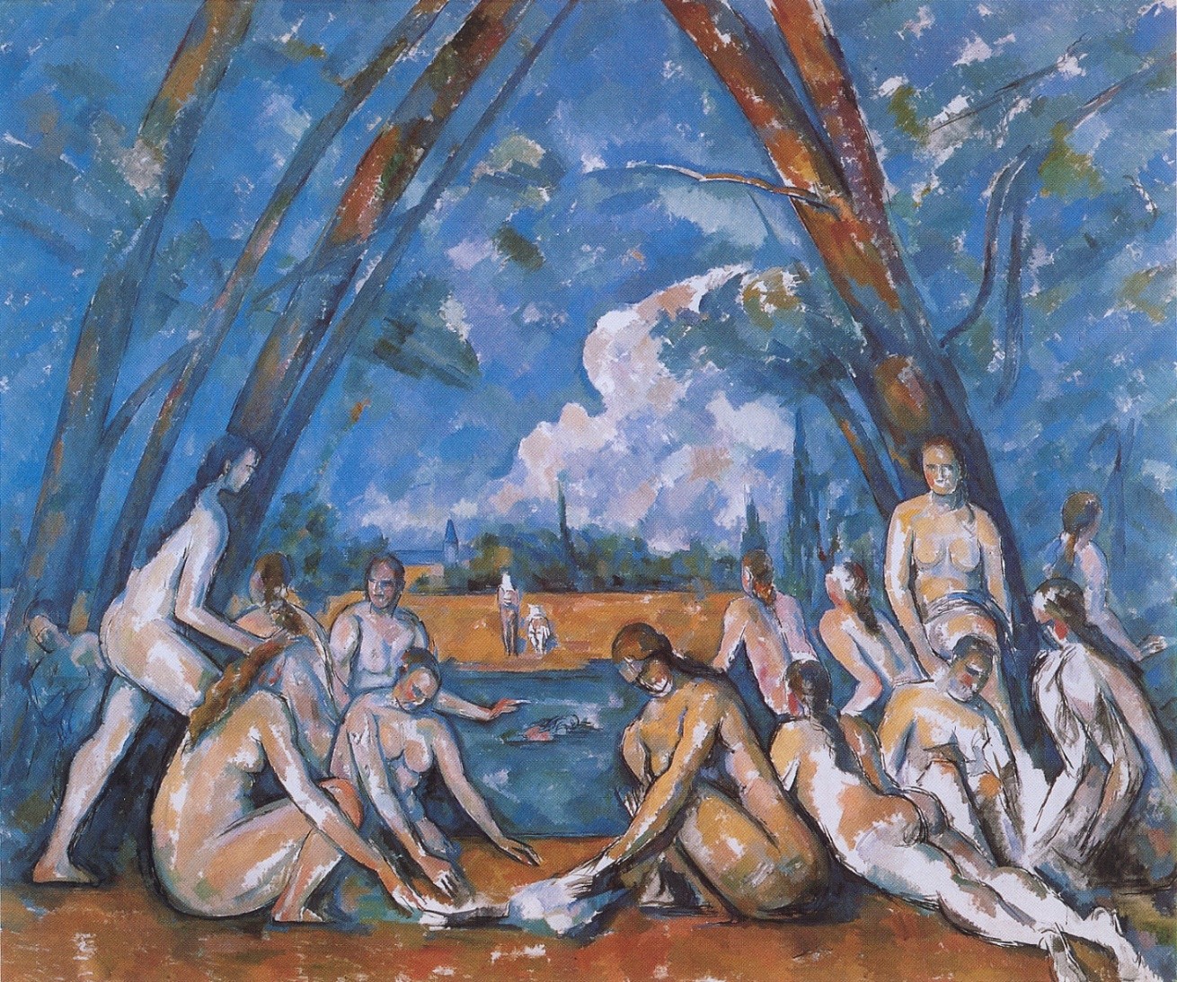 ポール・セザンヌ 【４人の水浴の女たち】 高級画集画、状態良好 大原美術館：『水浴』セザンヌ - 美観地区をお散歩